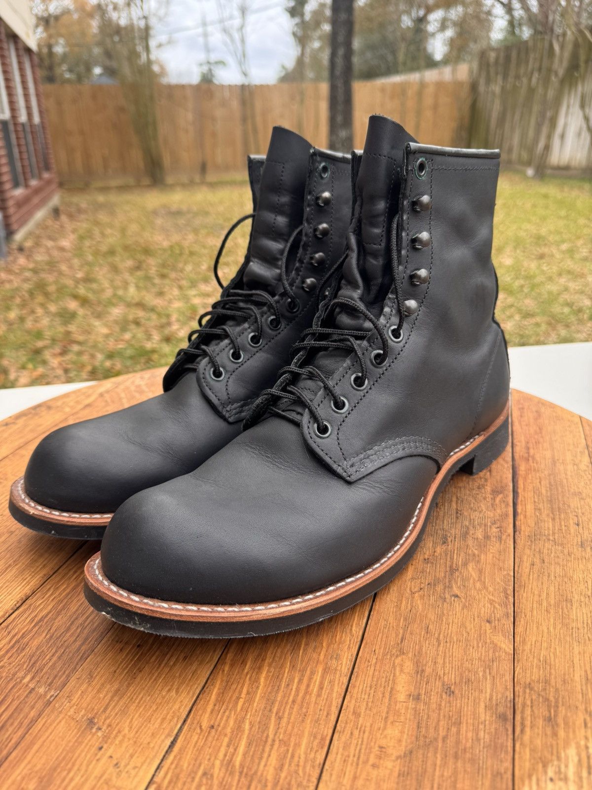 Red Wing Red Wing 2944 Harvester 8” Black Harness RARE Size US 12 / EU 45 - 1 Thumbnail