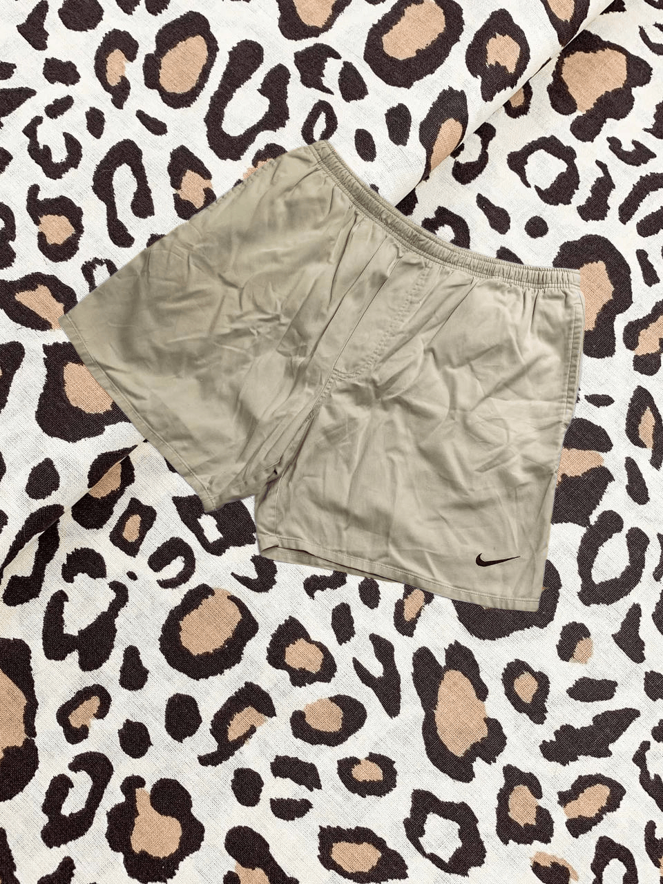 Nike × Vintage Vintage Nike Shorts Swoosh Logo Y2K Drill 90s Size US 34 / EU 50 - 1 Thumbnail
