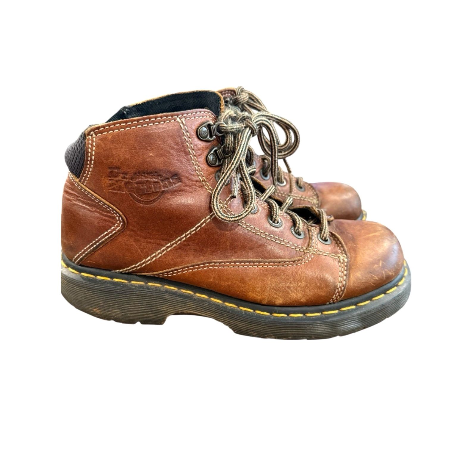 Dr. Martens Dr. Martens Boots Lace Up Mens Size 9 Leather Brown Heavy Duty 8A07 Punk Casual Boots Mens Brown Leather 8A07 Dr. Martens Air Wair 8A07 Size US 9 / EU 42 - 5 Thumbnail