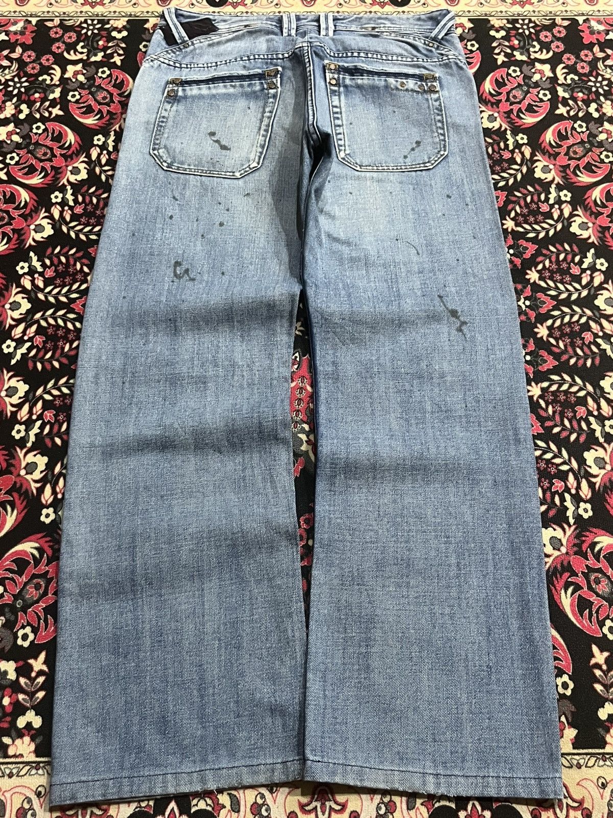 Diesel Vintage Diesel “Busky” Distressed Paint Splat Loose Fit Jean Size US 31 - 2 Thumbnail