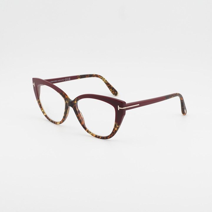 Tom Ford Tom Ford FT5673-B 056 Eyeglasses Bordeaux 54mm Cat Eye Size ONE SIZE - 7 Thumbnail
