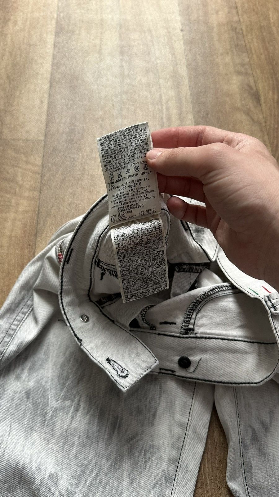 Diesel × Vintage Vintage Diesel Women's Avant Garde Denim Distressed Size 29 Size 29" - 13 Thumbnail