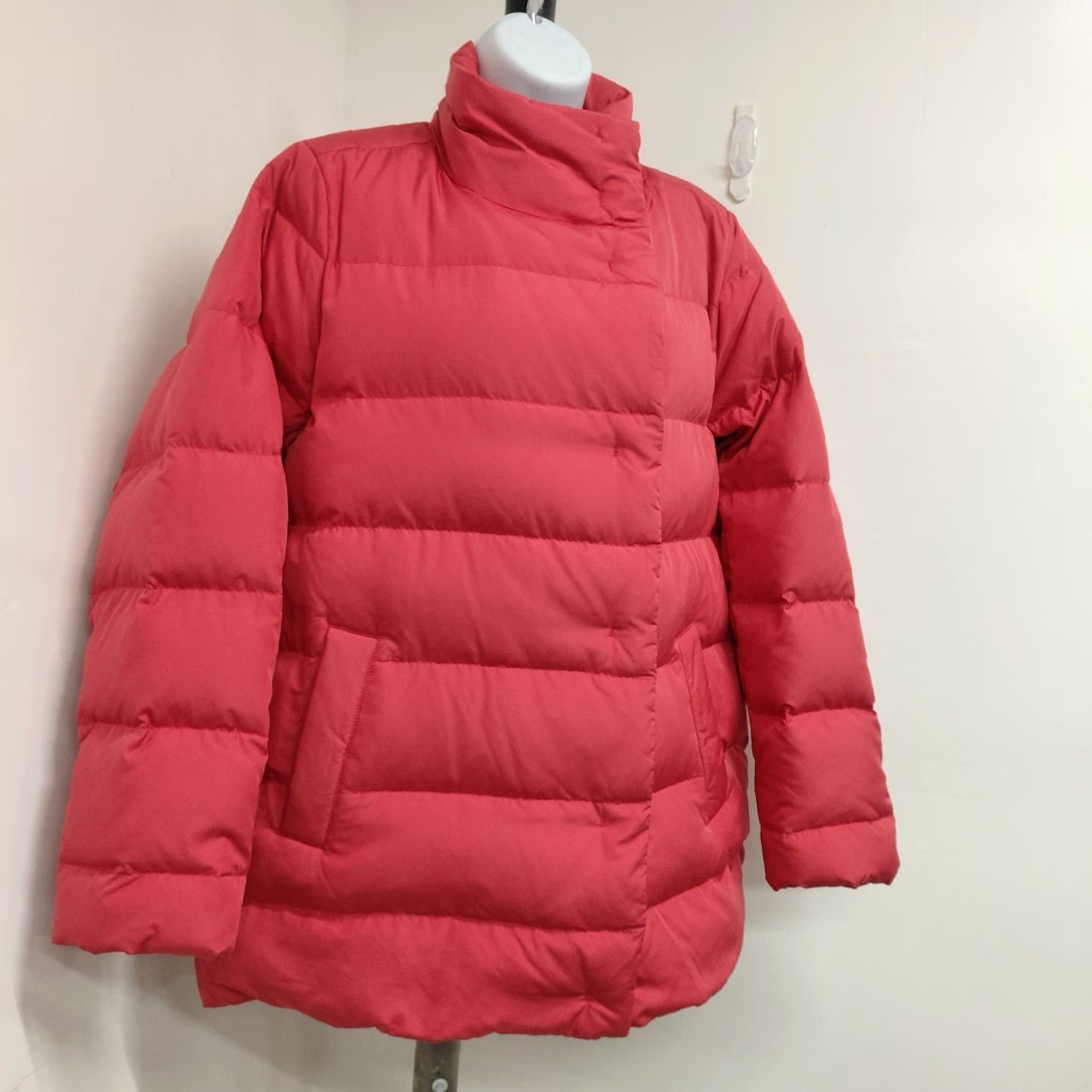 J. Jill J.Jill Down Coat Womens Size S Puffer Salmon Red Zip Pockets Quilted Short Coat Size S / US 4 / IT 40 - 3 Thumbnail