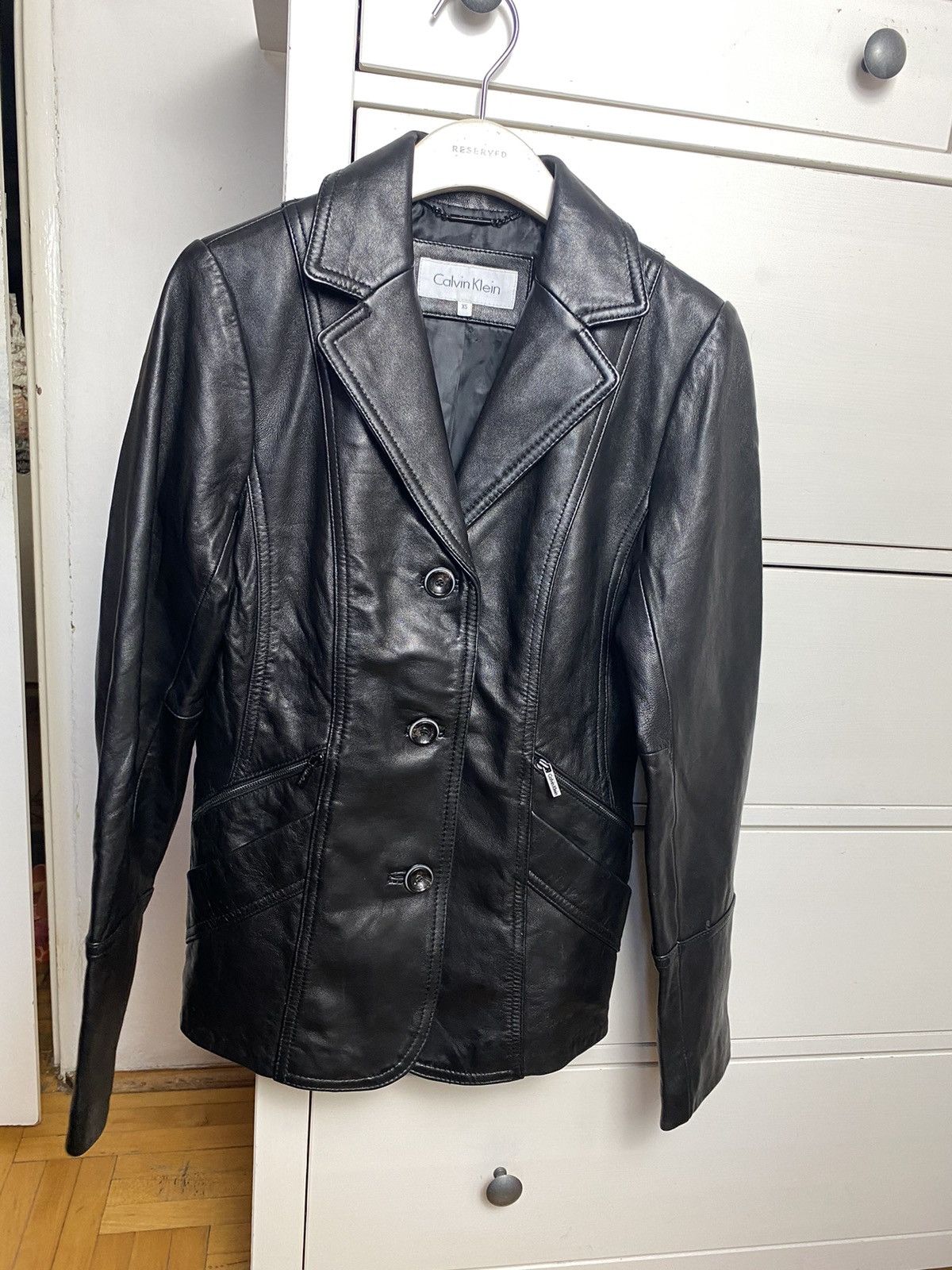 Calvin Klein Calvin Klein leather jacket XS Black Size XS / US 0-2 / IT 36-38 - 9 Thumbnail