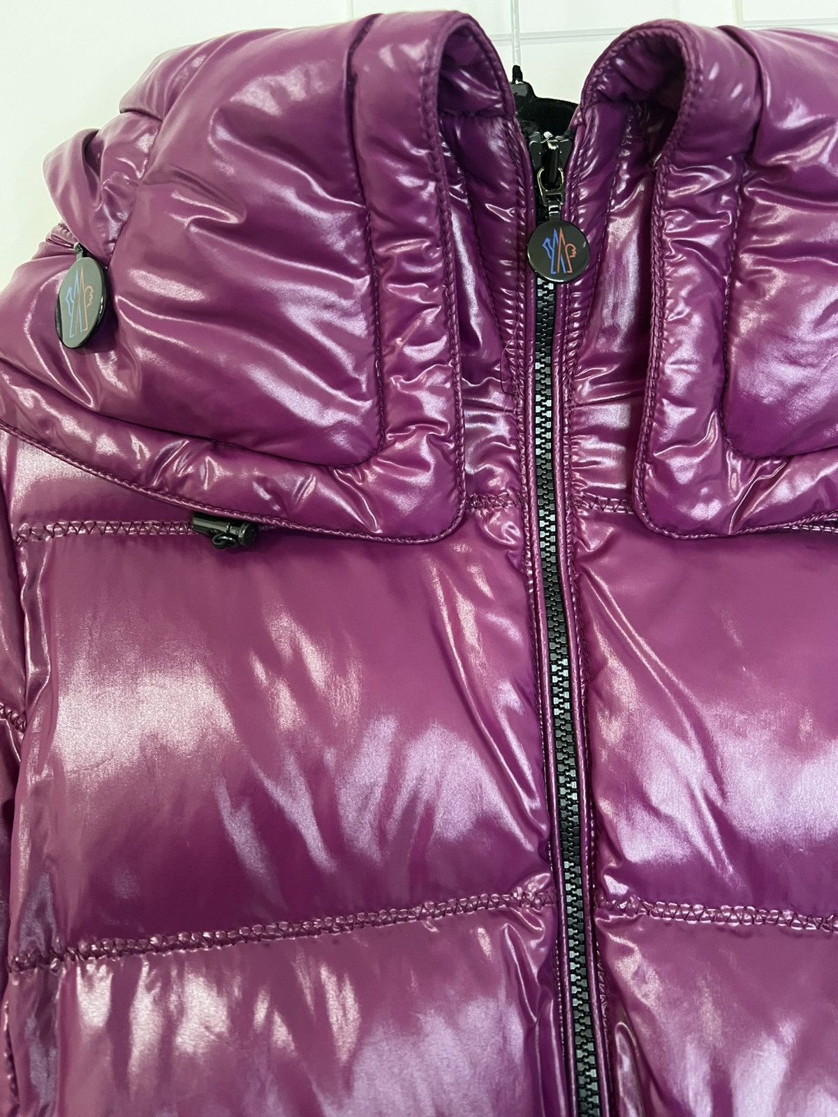 Moncler Original moncler xs puffer jacket violet goose down Size XS / US 0-2 / IT 36-38 - 3 Thumbnail