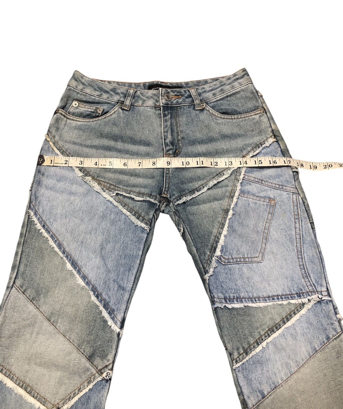 Other VINTAGE JOUER AUX ECHECH HAGI DENIM FLARED JEANS Size 28" / US 6 / IT 42 - 7 Thumbnail