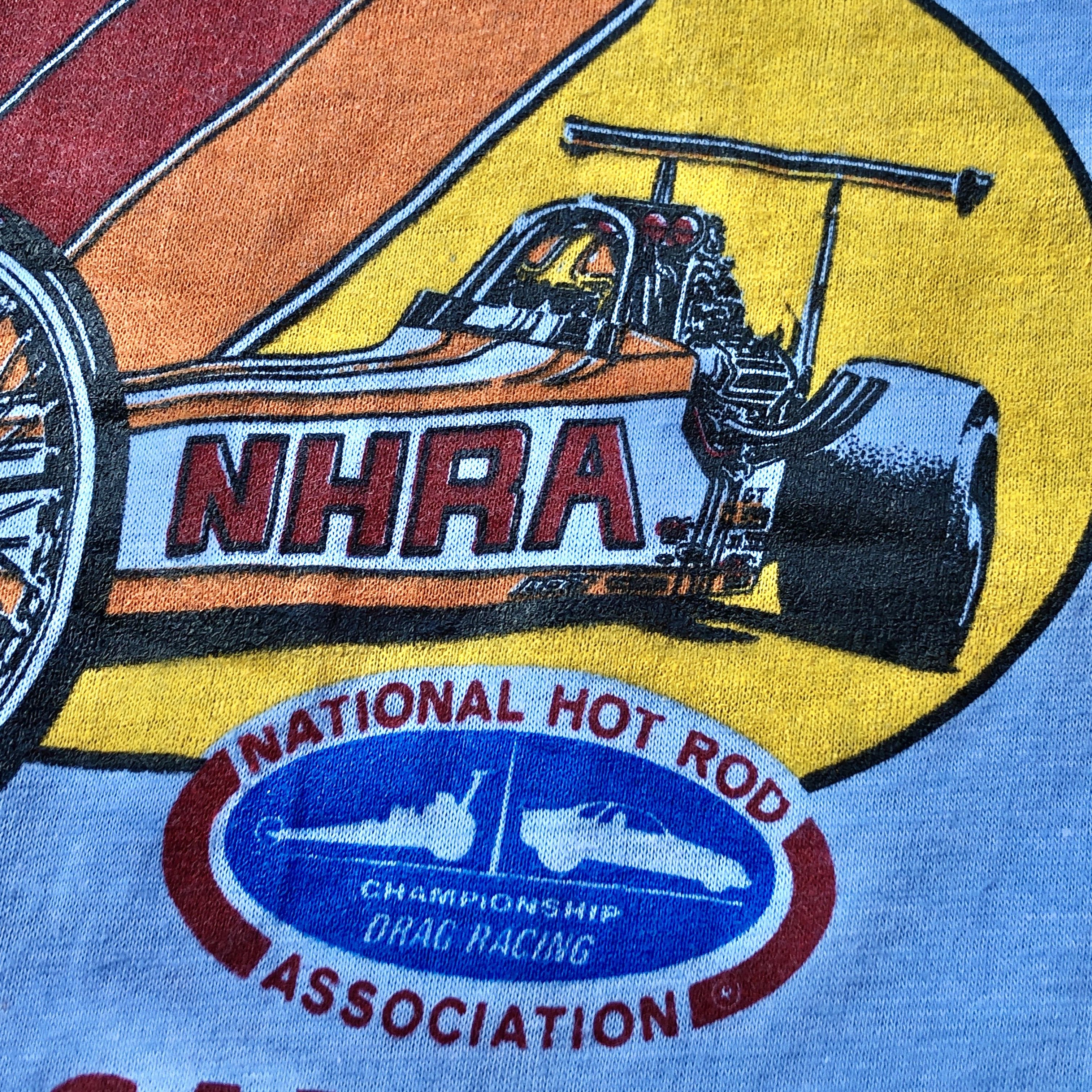 Vintage VTG 80s NHRA T-shirt Size US M / EU 48-50 / 2 - 4 Thumbnail