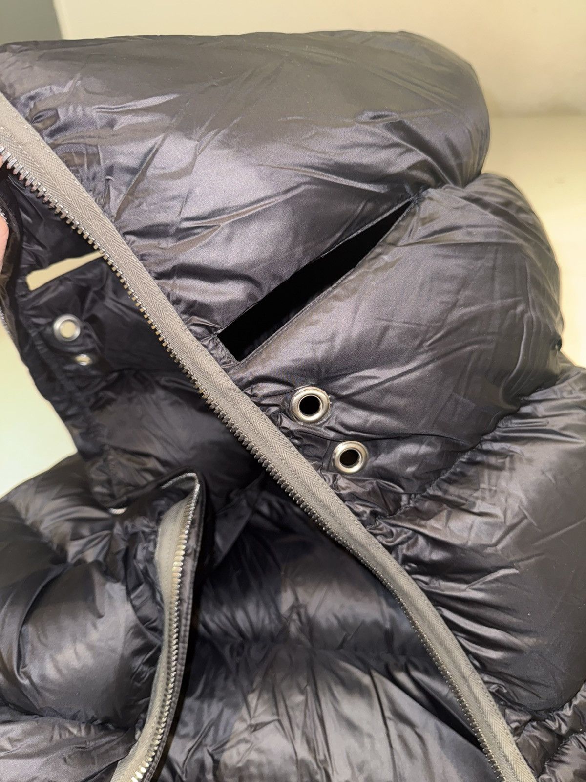 Rick Owens × Rick Owens Drkshdw Rick Owens • Black Jumbo Gimp Down Coat Size US M / EU 48-50 / 2 - 16 Thumbnail