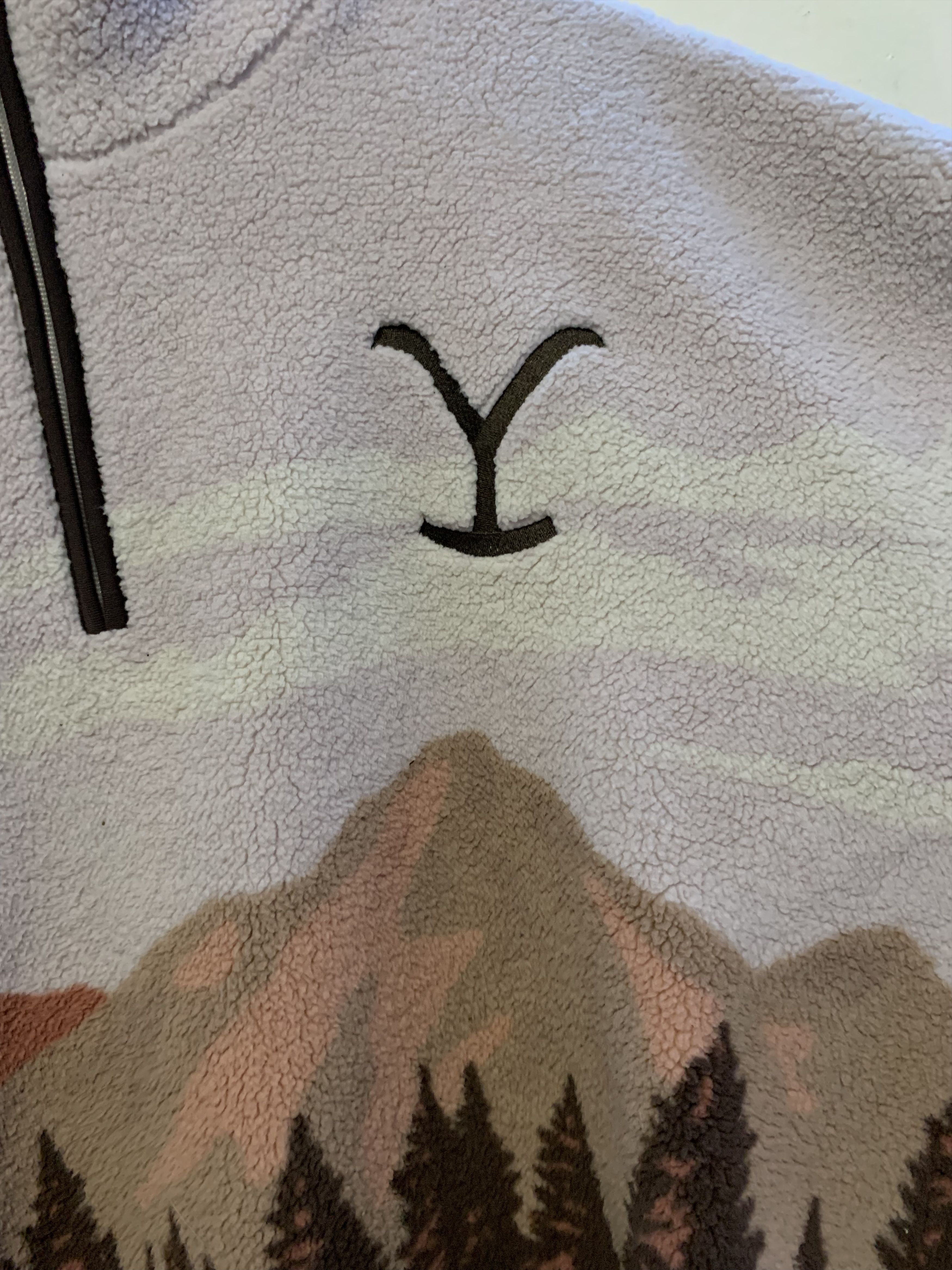 Other SUNSET LANDSCAPE Custom Sherpa Fleece ⊛ PNK/ORNG/BRWN ⊛ New Size US M / EU 48-50 / 2 - 5 Thumbnail