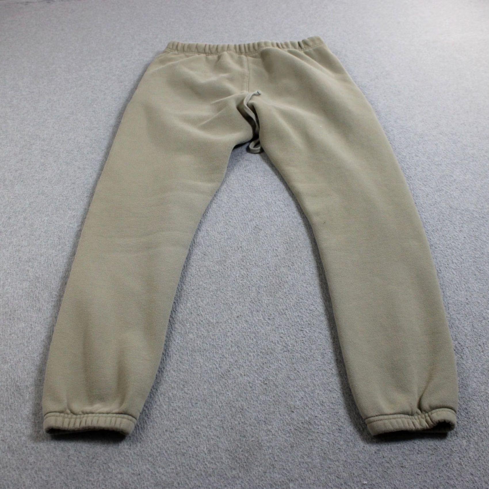 Vintage Fear of God Essentials Fleece Sweatpants - Mens Small Beige Size US 29 - 2 Thumbnail