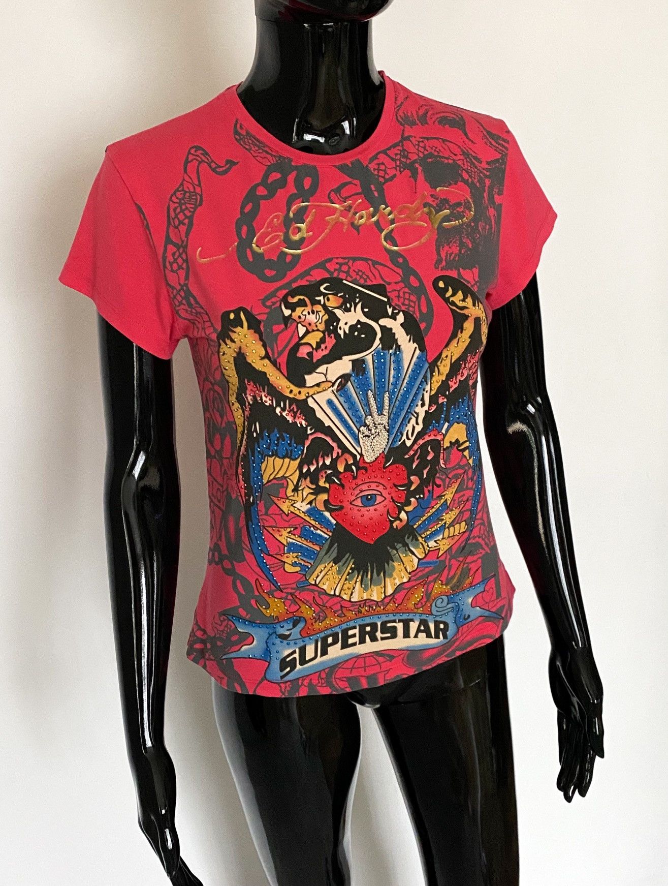 Ed Hardy Ed Hardy SUPERSTAR Tee / T Shirt Size M / US 6-8 / IT 42-44 - 1 Thumbnail