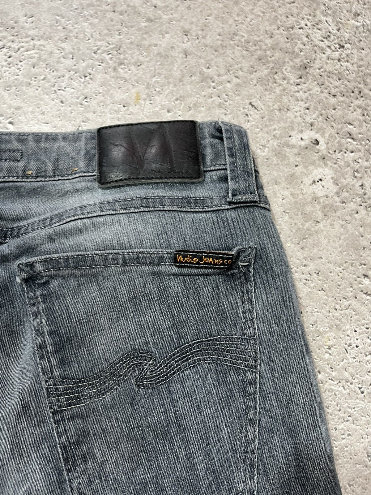 Nudie Jeans Nudie Jeans W29 L30 Grey Washed Skinny Fit Stretch Denim Size US 29 - 5 Thumbnail