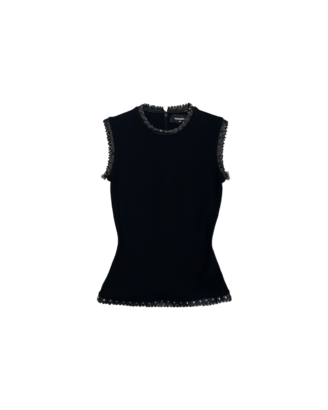 Dsquared2 Dsquared2 SS19 Chain Detail Tank Top Size XS / US 0-2 / IT 36-38 - 1 Thumbnail