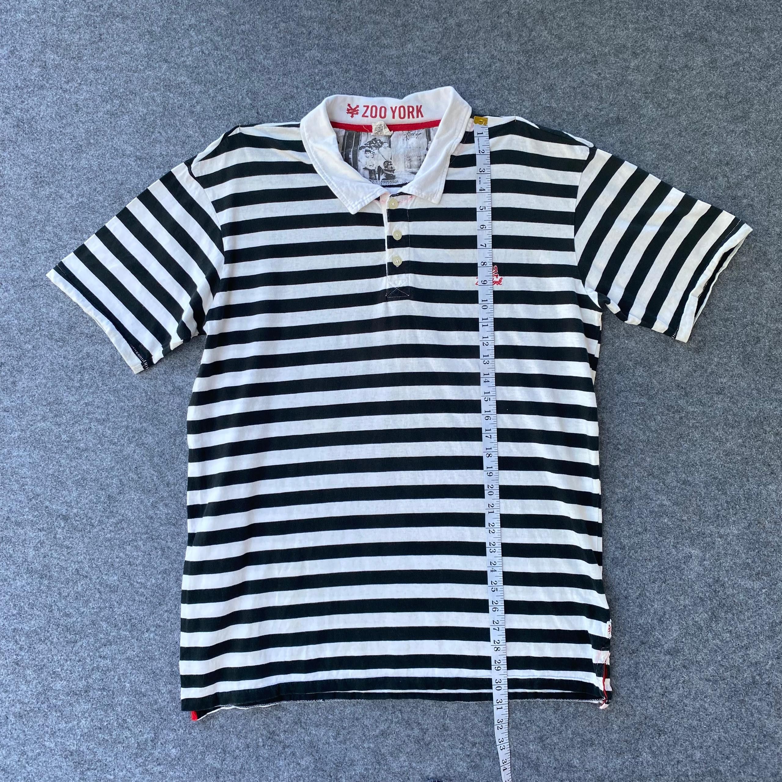 Zoo York Vintage Zoo York Stripe Polo Shirt Size US L / EU 52-54 / 3 - 4 Thumbnail