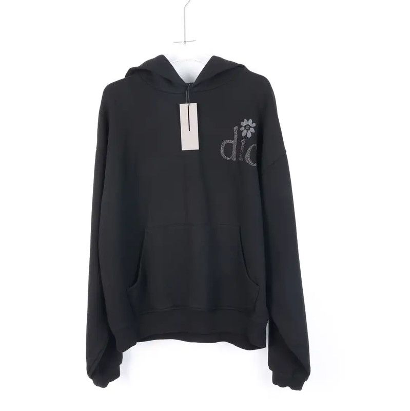 Dior Dior Black Cotton Women's Hoodie 0089 Size L / US 10 / IT 46 - 1 Thumbnail
