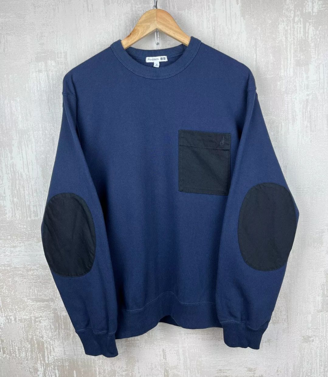 Designer × JW Anderson × Uniqlo JW Anderson Uniqlo Sweatshirt Crew Pocket Elbow Pads Men's M Size US M / EU 48-50 / 2 - 1 Thumbnail
