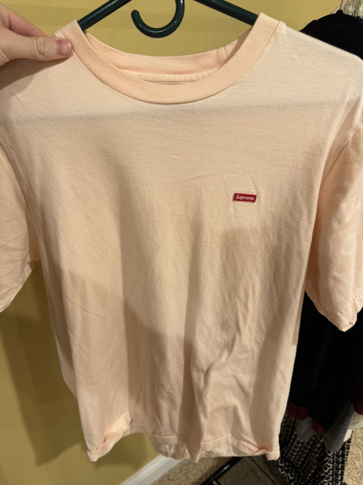 Supreme supreme small box logo pink M | Grailed