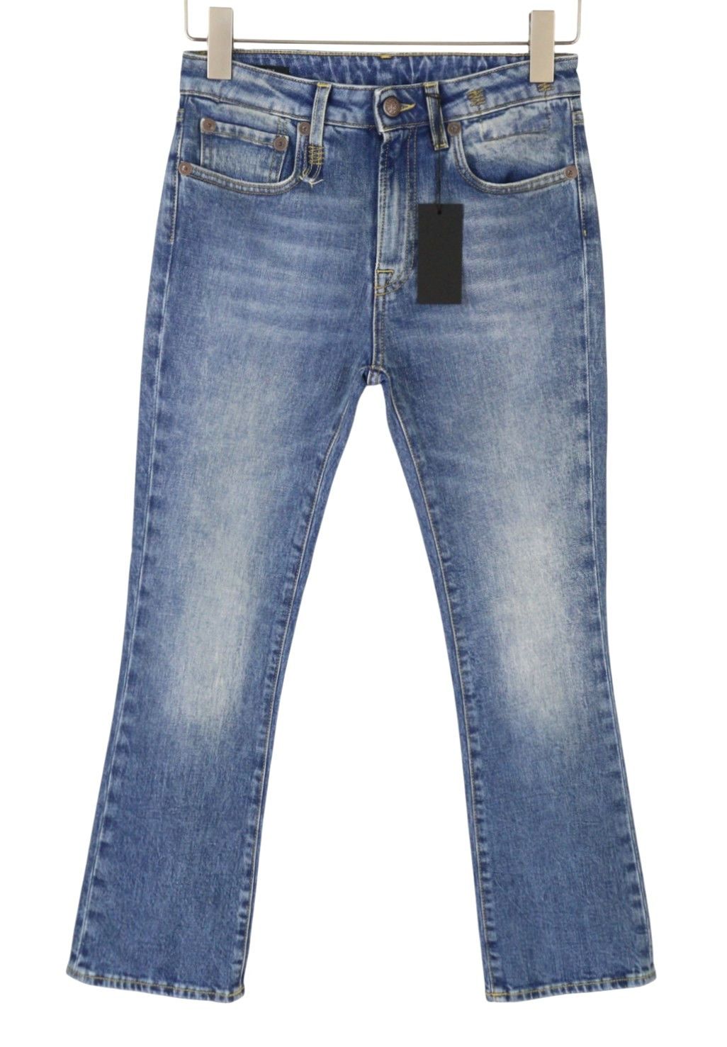 R13 KICK FIT 26 Jasper Stretch Cropped Faded Blue PS26 89081 Size 26" / US 2 / IT 38 - 2 Thumbnail
