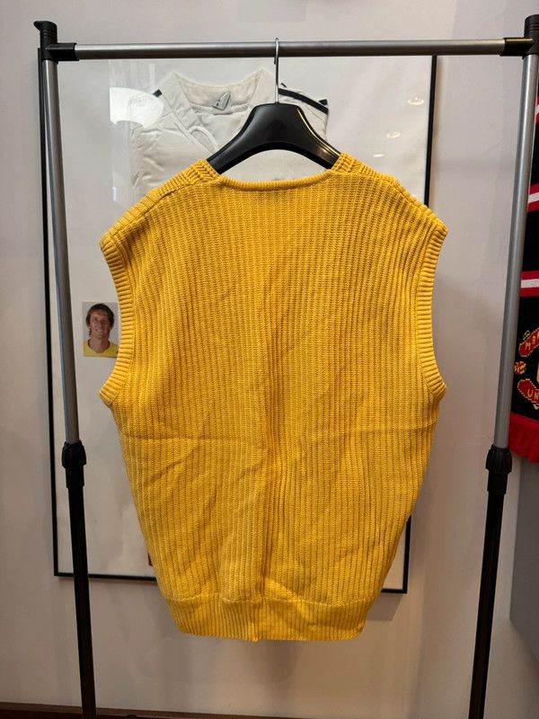 Carlo Colucci × Vintage Vintage Carlo Colucci Wool Vest Yellow Pattern XL Size US XL / EU 56 / 4 - 2 Thumbnail