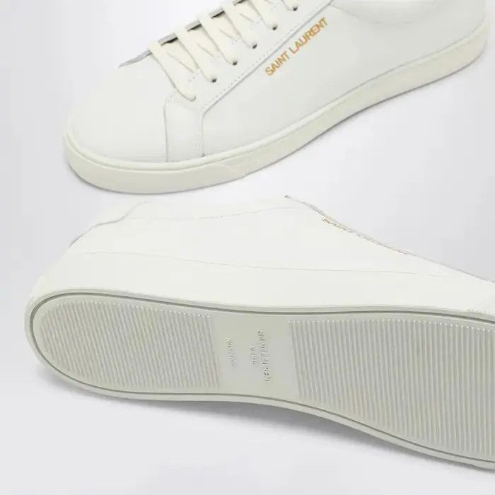 Saint Laurent Paris oc11z1125 Andy Sneakers in Leather in White Size US 4 / IT 34 - 3 Thumbnail