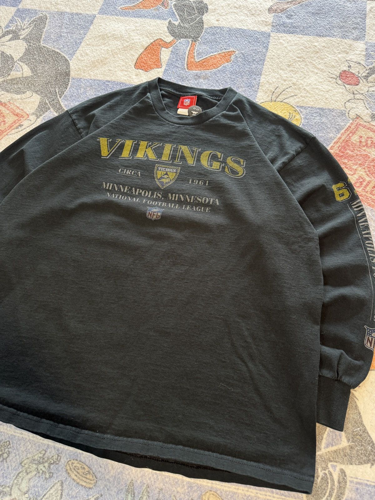 NFL Vintage minnesota vikings long sleeve Size US XL / EU 56 / 4 - 2 Thumbnail