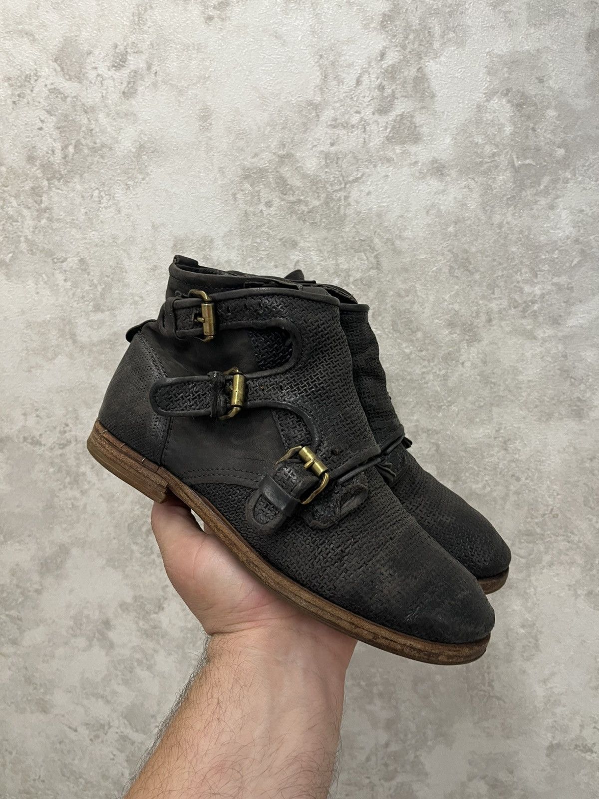 A.S.98 A.S.98 Airstep Combat Buckle Pattern Ankle Boots US8,5 Size US 8.5 / IT 38.5 - 1 Thumbnail