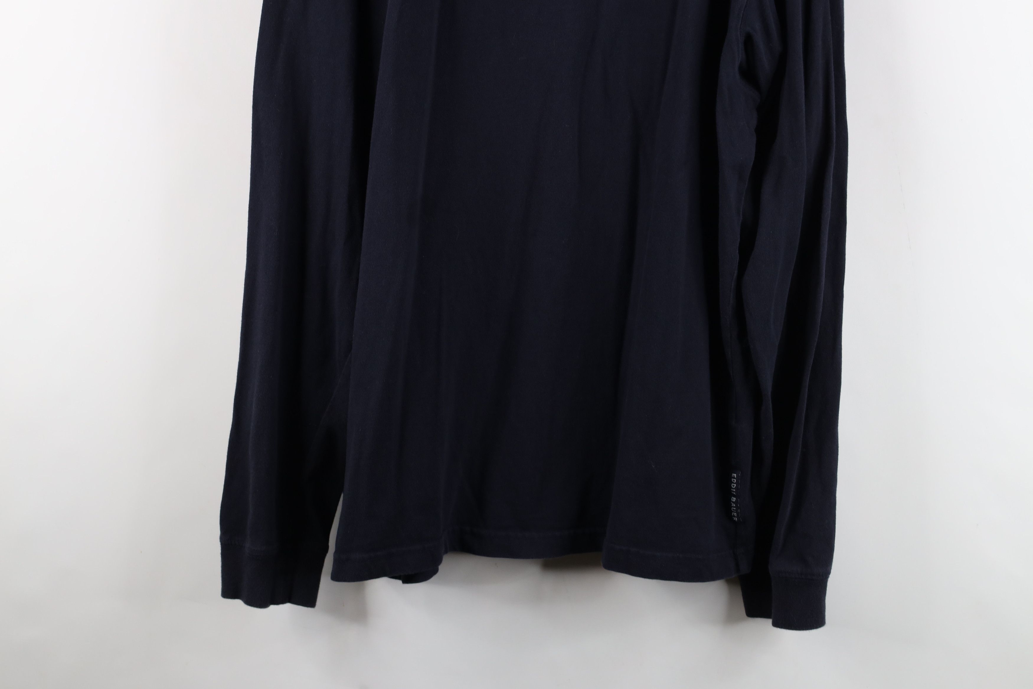 Eddie Bauer × Vintage Vintage 90s Eddie Bauer Long Sleeve T-Shirt Blue Cotton Size US XL / EU 56 / 4 - 3 Thumbnail