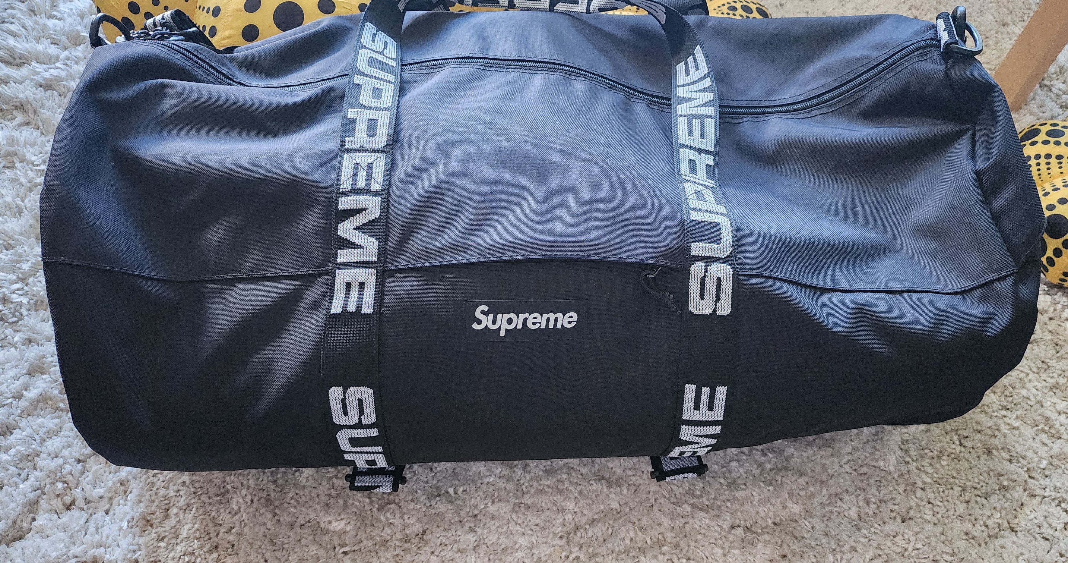 Supreme XL black Supreme Duffle Bag | Grailed