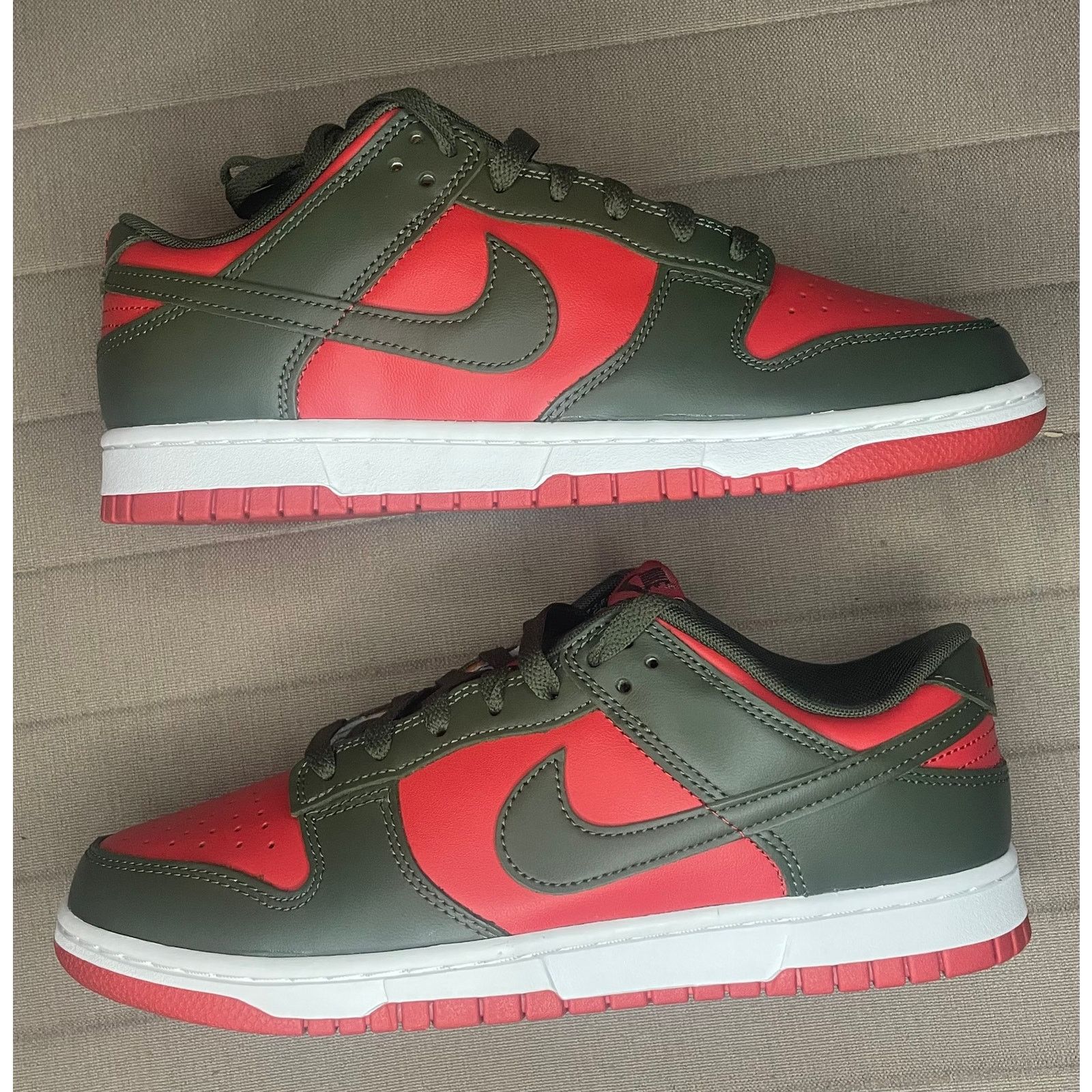 Nike Nike Dunk Low Retro Mystic Red Cargo Khaki - Size 8.5 Men's Size US 8.5 / EU 41-42 - 1 Thumbnail