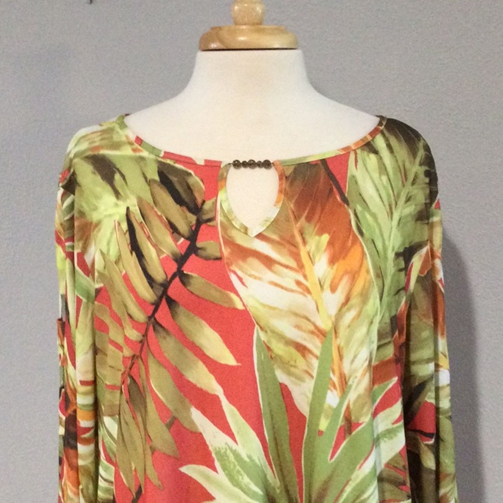 Other Alfred Dunner Cutout Sleeve Keyhole Neck Blouse XL Size XL / US 12-14 / IT 48-50 - 2 Thumbnail