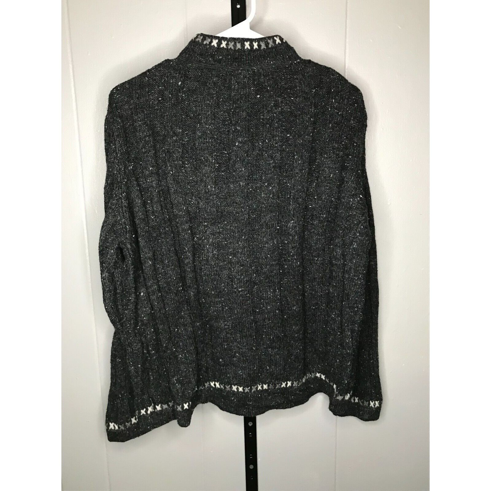 Woolrich Woolen Mills Woolrich Womens LG Onyx Heather Gray Pullover 1/4 Zip Wool B Size L / US 10 / IT 46 - 2 Thumbnail