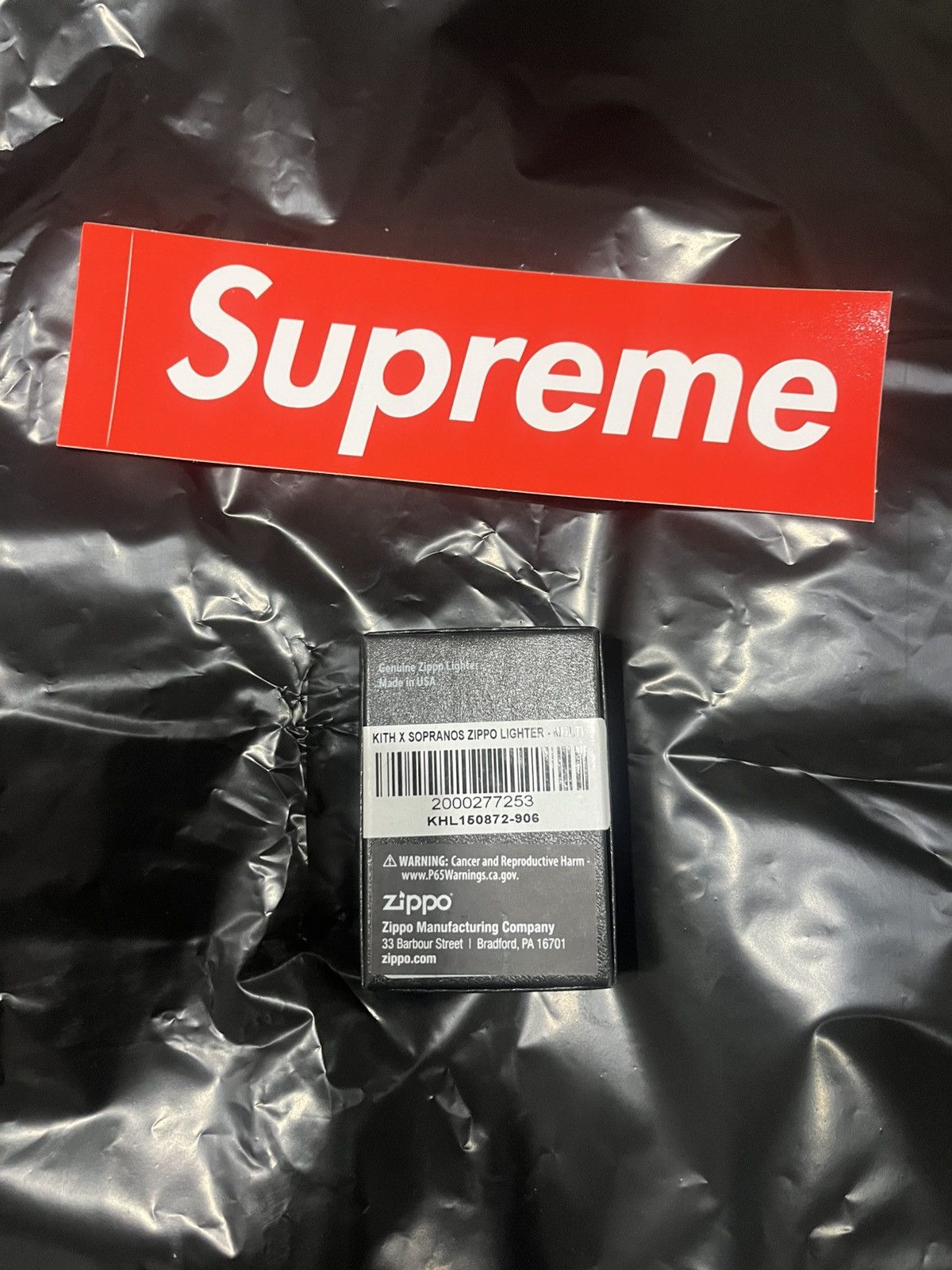 Kith FW25 Kith Sopranos Zippo Lighter Gold Size ONE SIZE - 3 Thumbnail