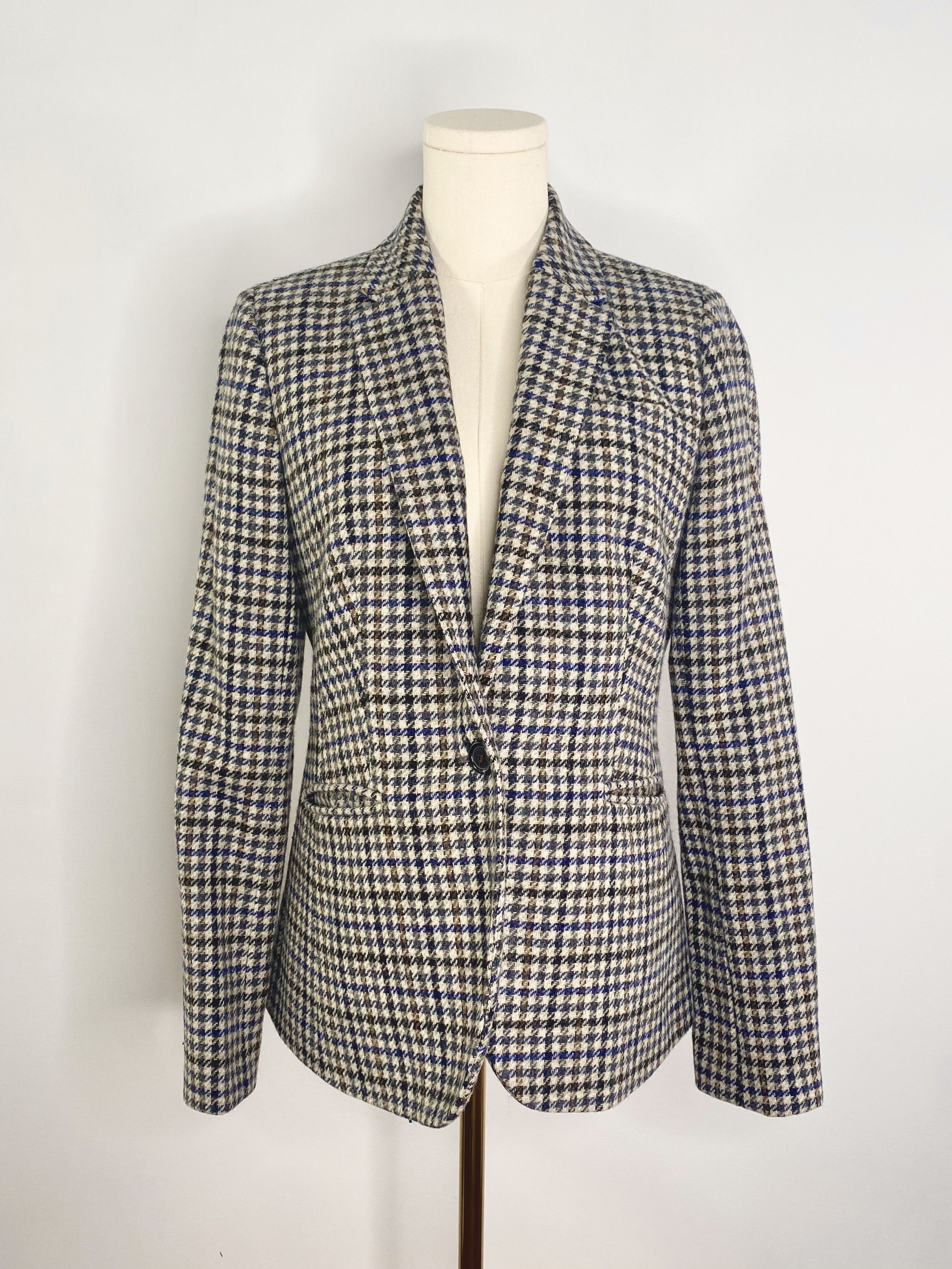 J.Crew J Crew - Houndstooth Blazer Coat Size M / US 6-8 / IT 42-44 - 1 Thumbnail