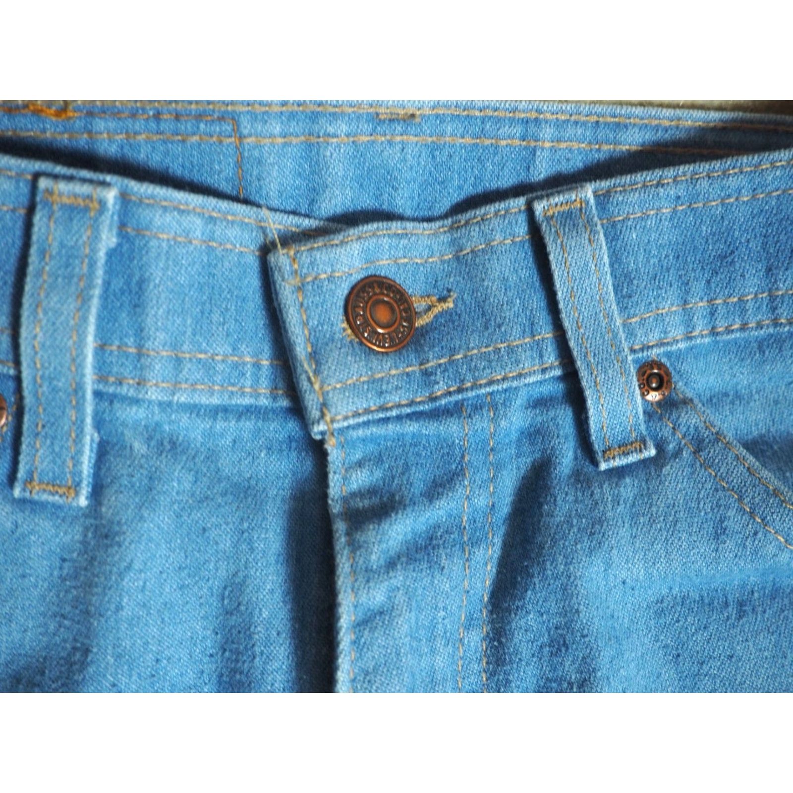 Denime VTG 90s Levis Denim Jeans Pants Blue 30x29 USA Made Mens Size US 30 / EU 46 - 6 Thumbnail