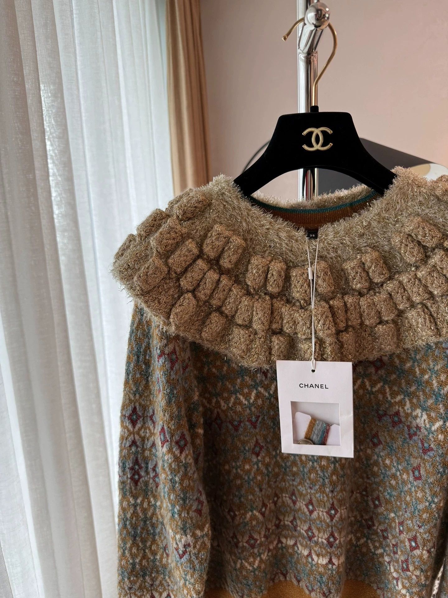 Chanel Chanel Egyptian Sweater S38 Rare Removable Collar Size S / US 4 / IT 40 - 2 Thumbnail