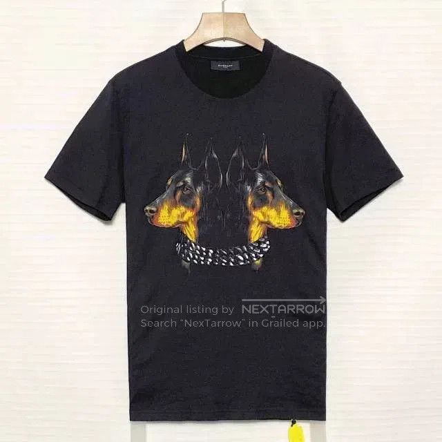 Givenchy Givenchy Double-Head Doberman Print Tee. Size US L / EU 52-54 / 3 - 1 Thumbnail