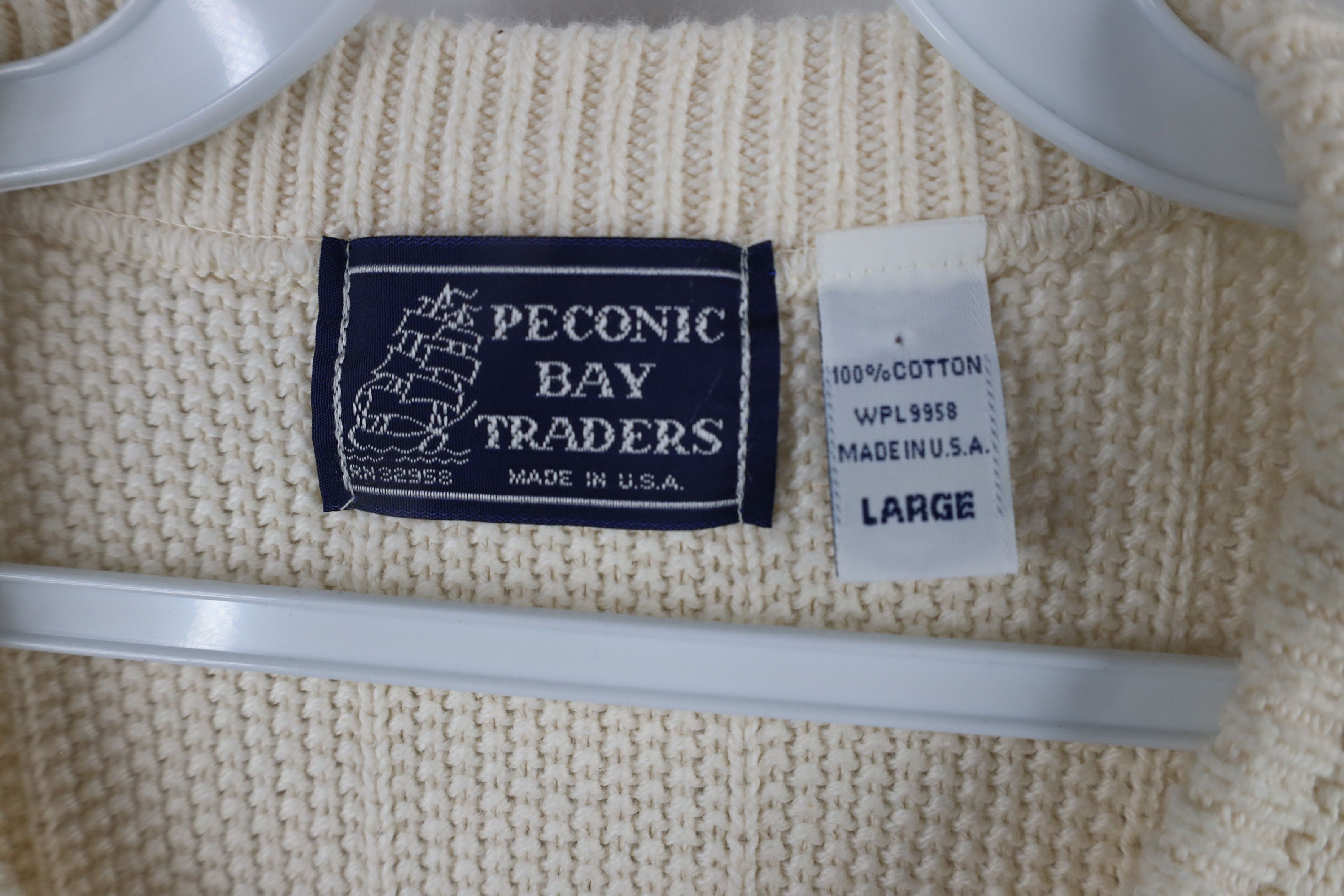 Vintage Vintage 90s Streetwear Cotton Knit Crewneck Sweater USA Size US L / EU 52-54 / 3 - 9 Thumbnail