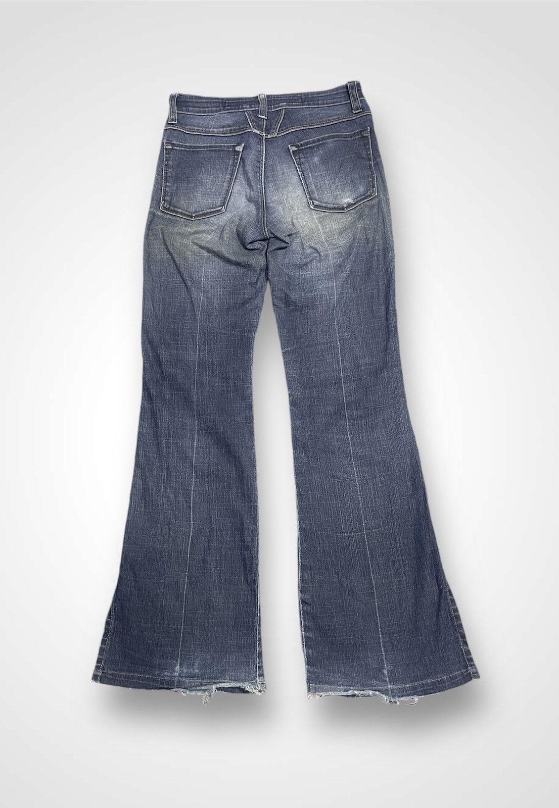 Marithe + Francois Girbaud Distressed Marithe Francois Girbaud Flare Jeans (14) Size 27" / US 4 / IT 40 - 2 Thumbnail