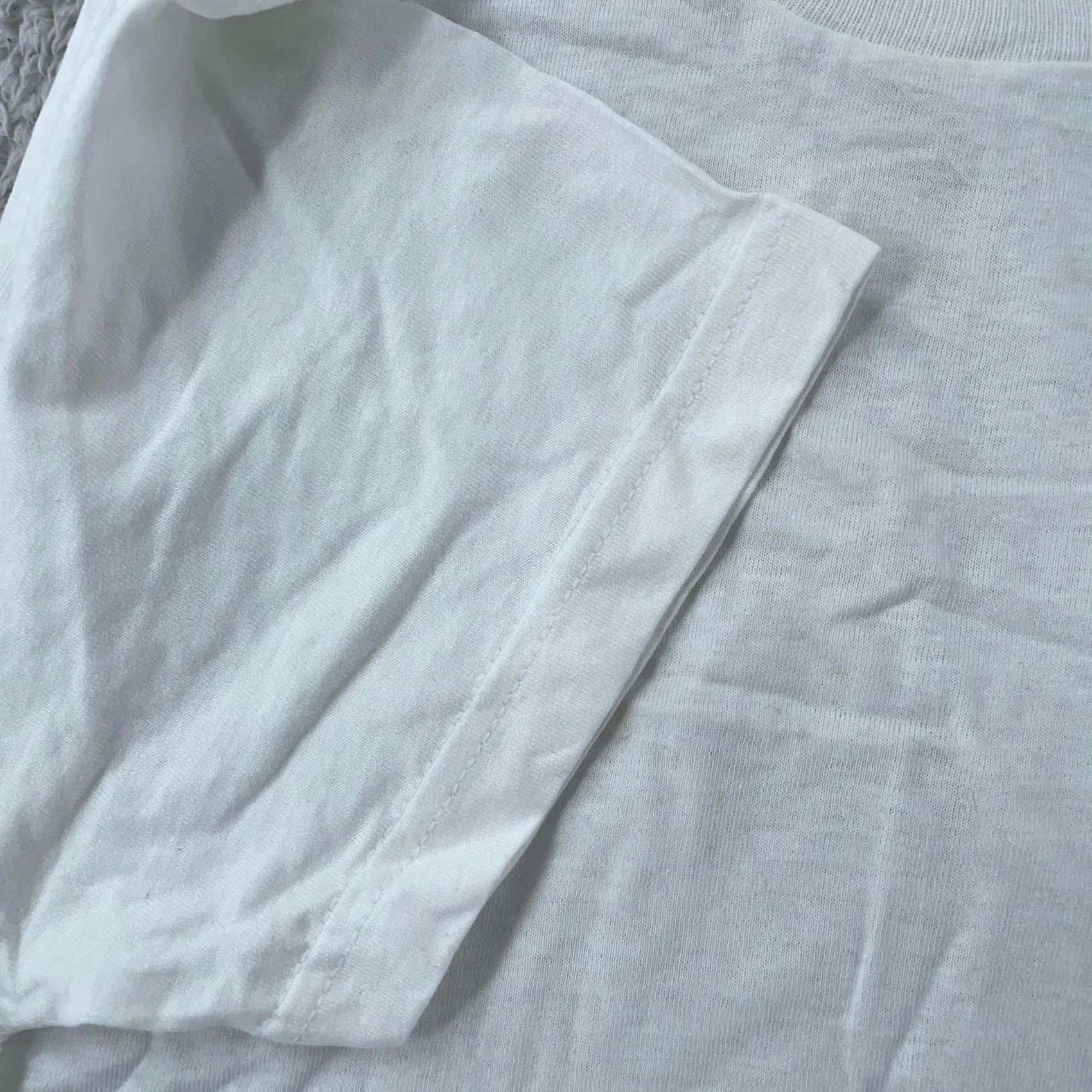 Fruit Of The Loom VINTAGE Fruit of the Loom Shirt Mens Small Crewneck Tee Basic Plain White Cotton Short Sleeve Solid Crew Neck Mens S White Shirt Size US S / EU 44-46 / 1 - 3 Thumbnail