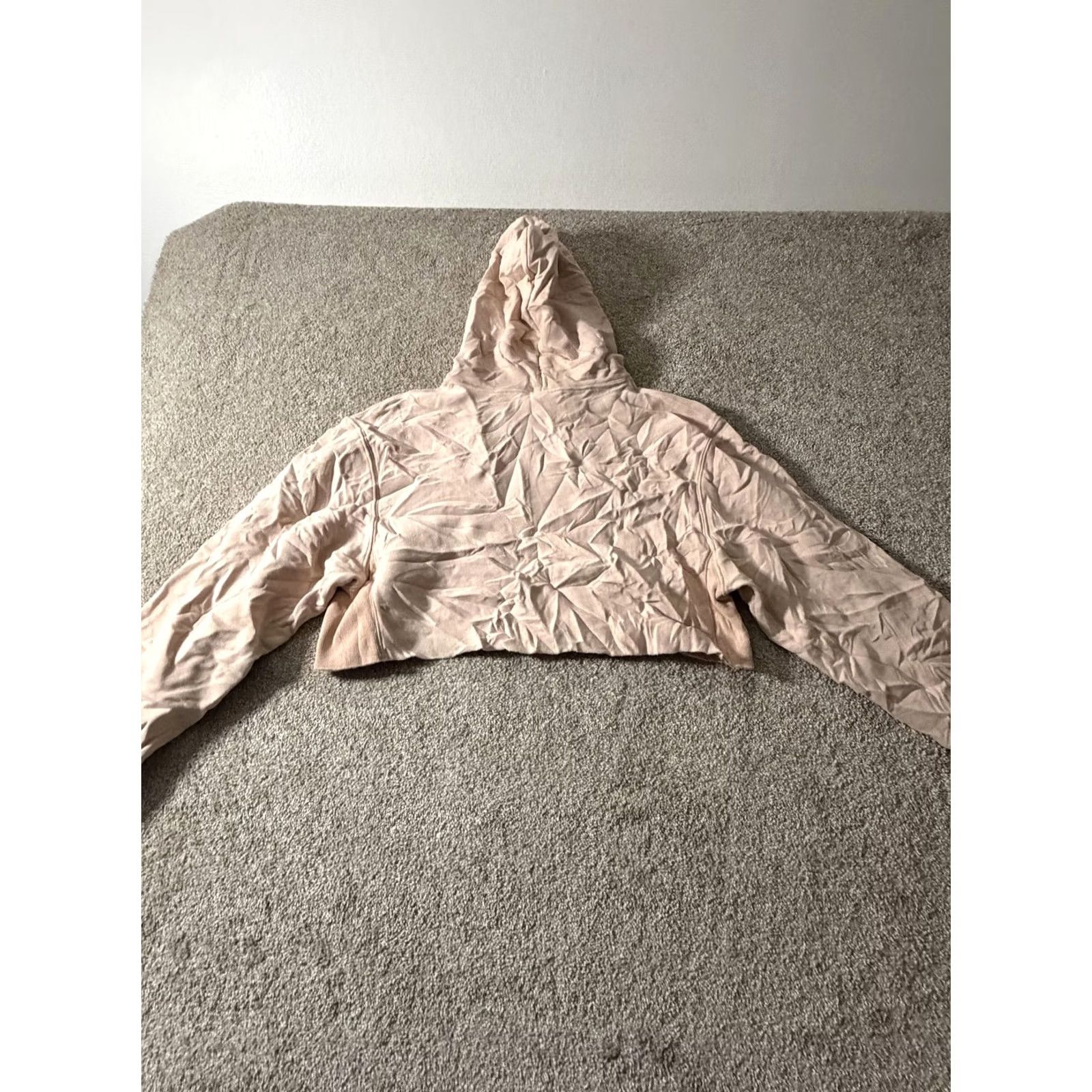 Champion Champion Hoodie Womens Medium Pink Reverse Weave Cropped Fleece Logo Sweatshirt Size M / US 6-8 / IT 42-44 - 7 Thumbnail