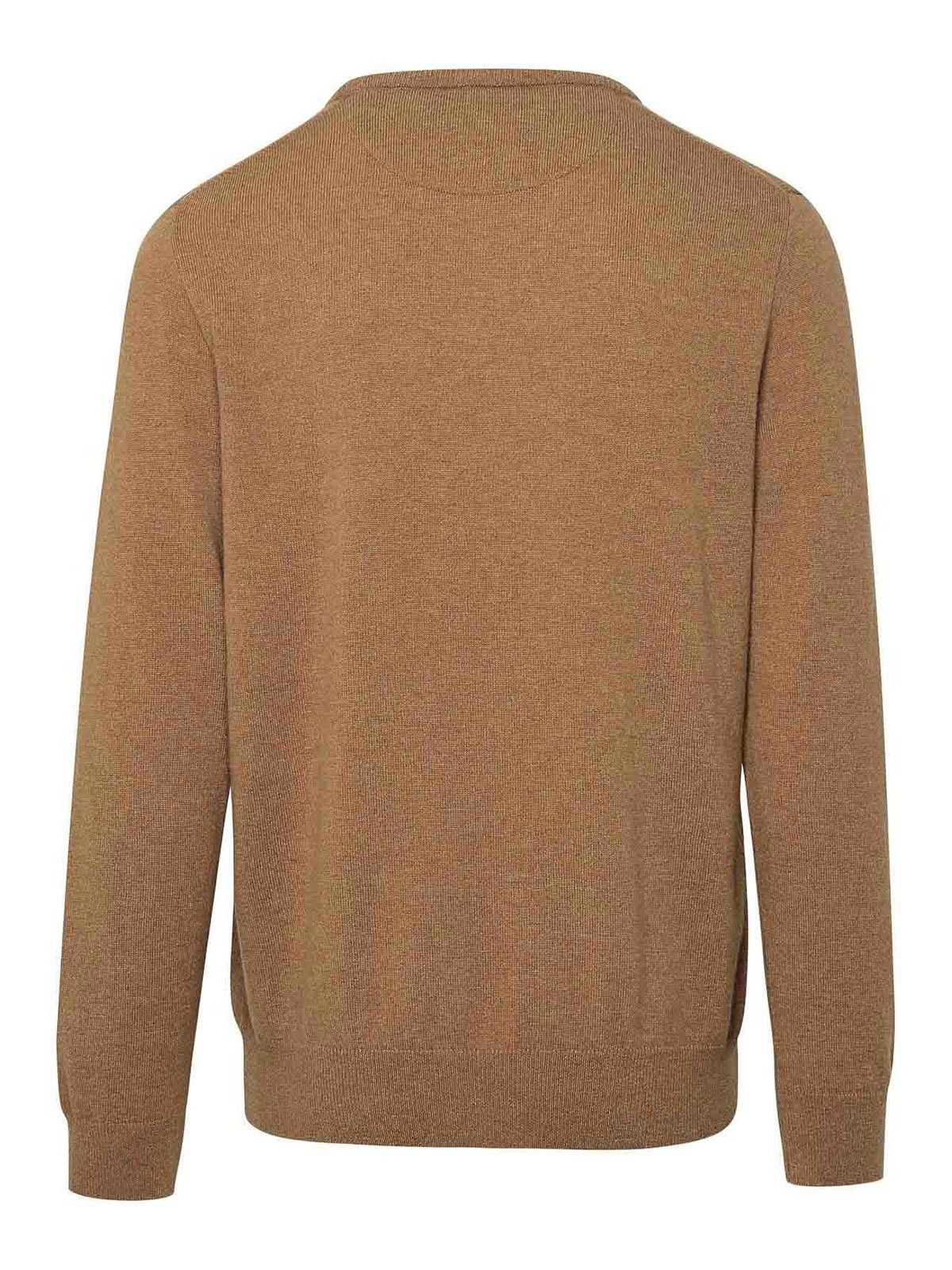 Polo Ralph Lauren o1s22i1n0125 Crewneck Wool Sweater in Brown Size US XL / EU 56 / 4 - 2 Thumbnail