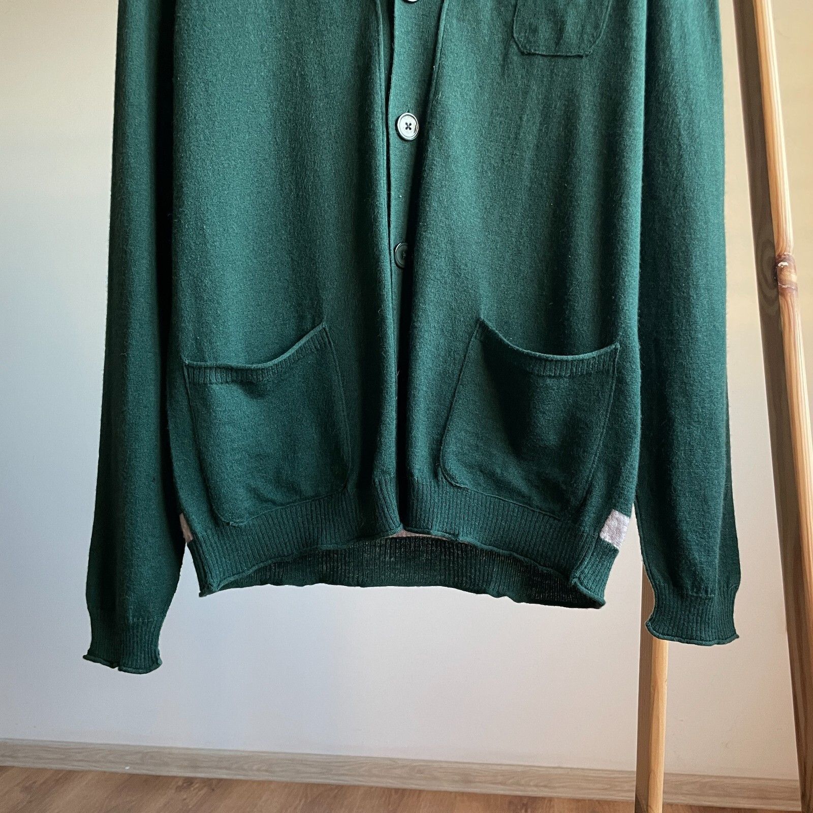 Paolo Pecora Paolo Pecora Wool Cardigan Size M Size US M / EU 48-50 / 2 - 4 Thumbnail