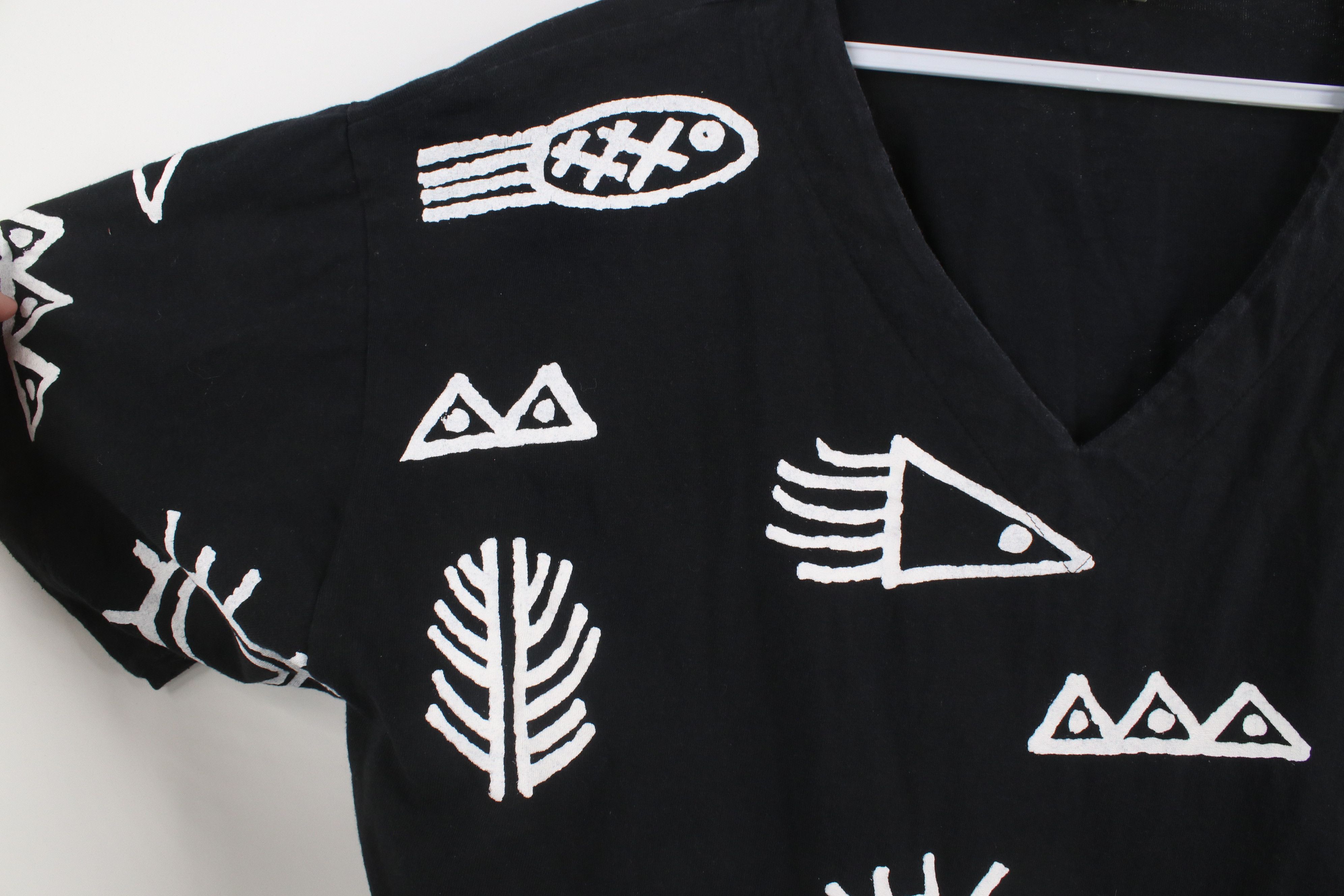 Vintage Vintage 90s Streetwear Lagenlook Oversized Art T-Shirt USA Size L / US 10 / IT 46 - 4 Thumbnail
