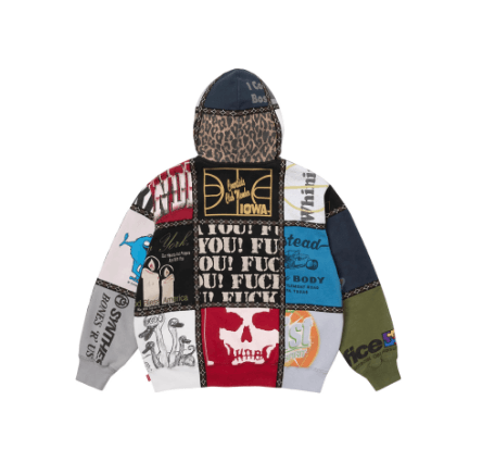 Supreme Supreme FW25 Multi Panel Patchwork Hooded Sweatshirt Size US XL / EU 56 / 4 - 2 Thumbnail