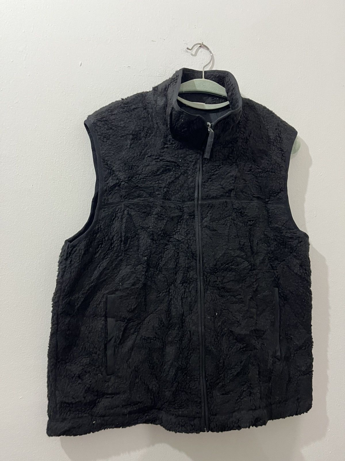 🔥GU🔥Black Deep Pile Outdoor Vests