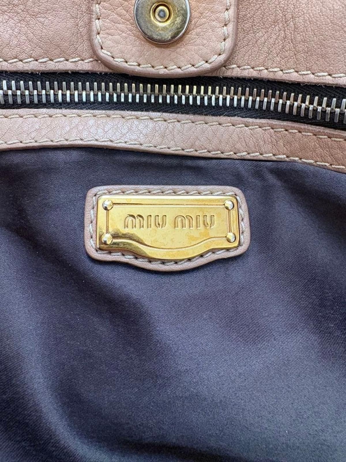 Miu Miu Miu Miu - Pink Leather Handbag Size ONE SIZE - 8 Thumbnail