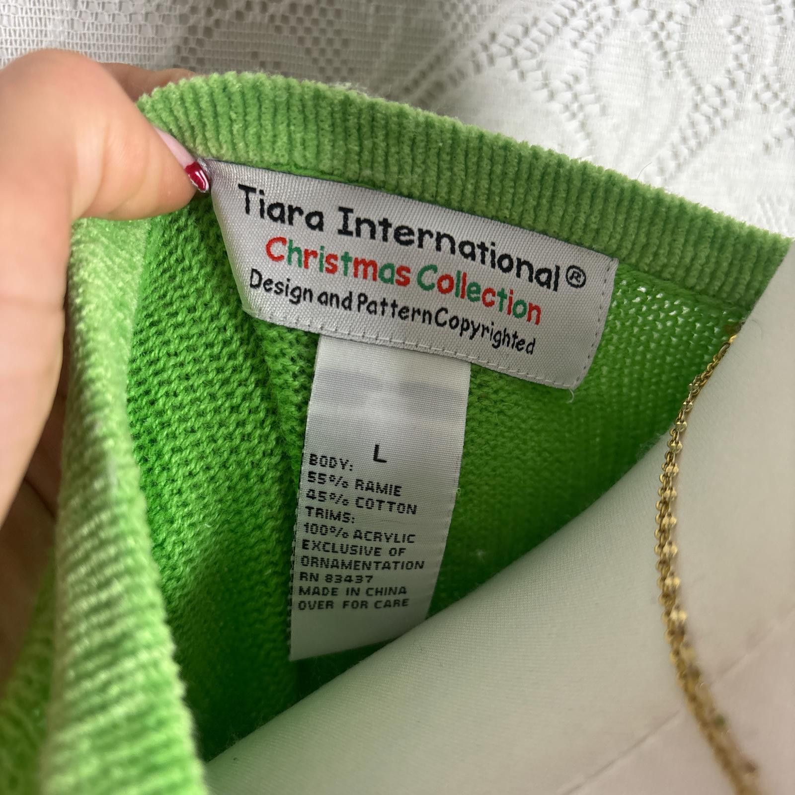 Other vintage tiara international christmas cardigan sweater Size L / US 10 / IT 46 - 5 Thumbnail