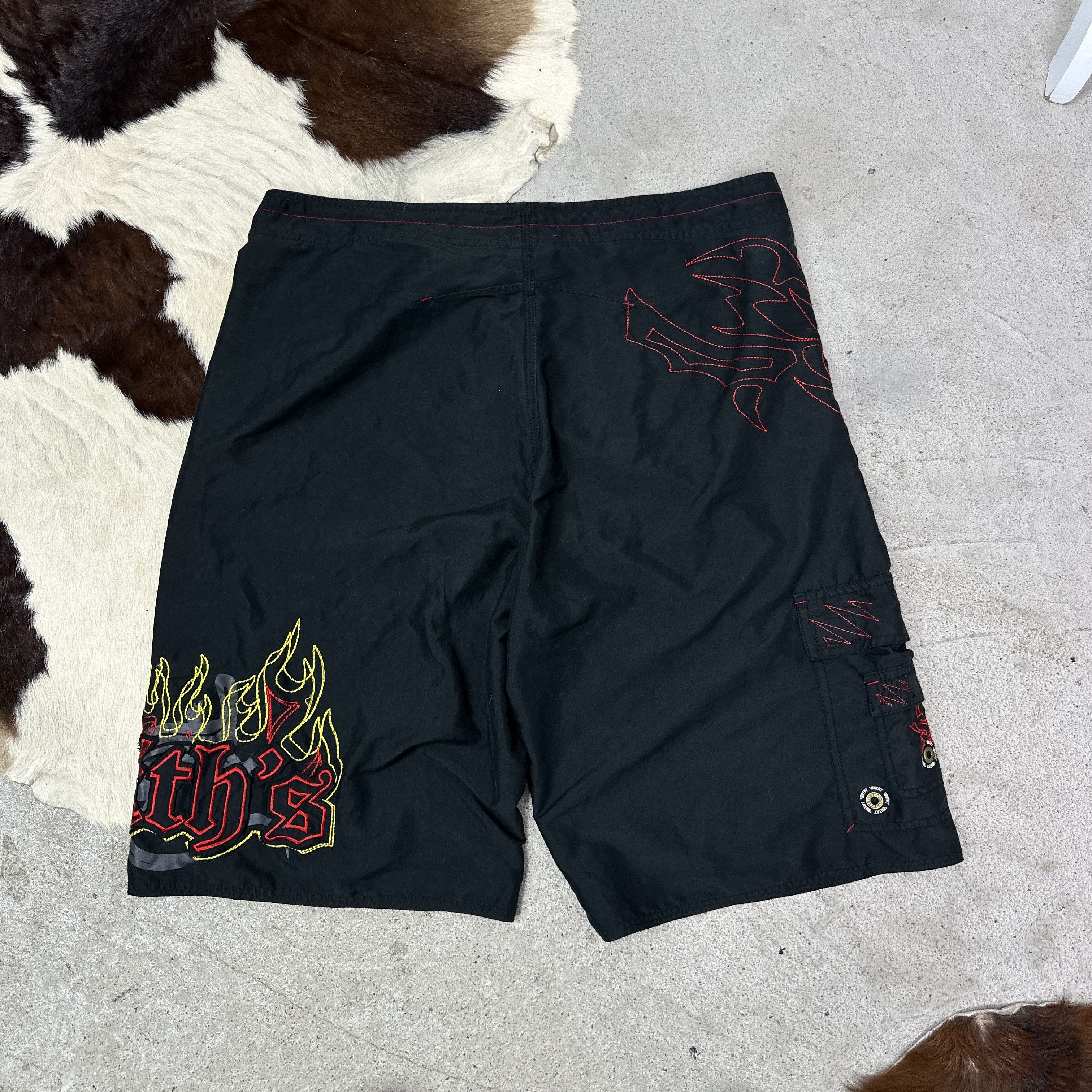 Vintage Vintage Streetwear Sporty Hip Hop Skater Shorts Y2K Size US 35 - 4 Thumbnail