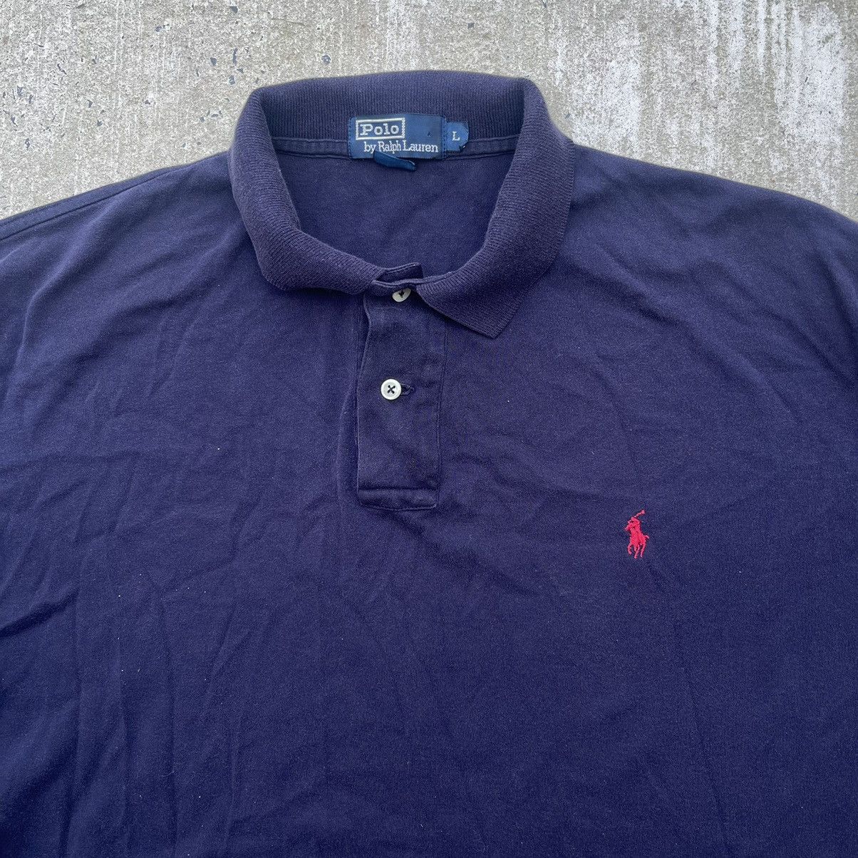 Polo Ralph Lauren Vintage 90s POLO RALPH LAUREN Custom Fit Polo Shirt Size US L / EU 52-54 / 3 - 2 Thumbnail