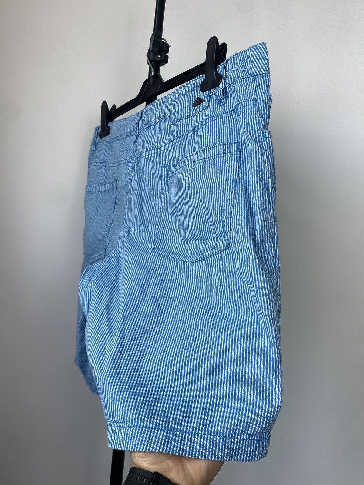 Quiksilver × Vintage Vintage Quiksilver y2k Cotton striped shorts 90’s Size US 32 / EU 48 - 10 Thumbnail